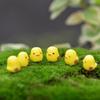 10pcs BeautyMood Miniature Fairy Garden Herd of Chickens (Yellow)