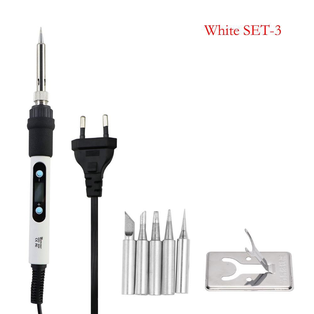 Набор цифровых паяльников мощностью 80 Вт с регулировкой температуры 220 В 110 В