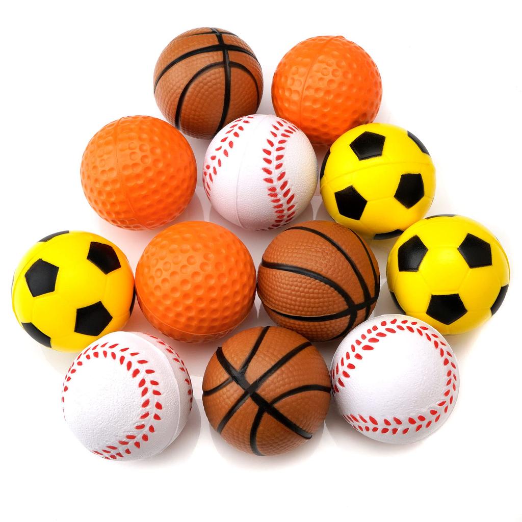 Chiwava 12 шт. 4 см мягкая резиновая пена игрушка для кошек мяч губка спортивный мяч котенок интерактивная игрушка