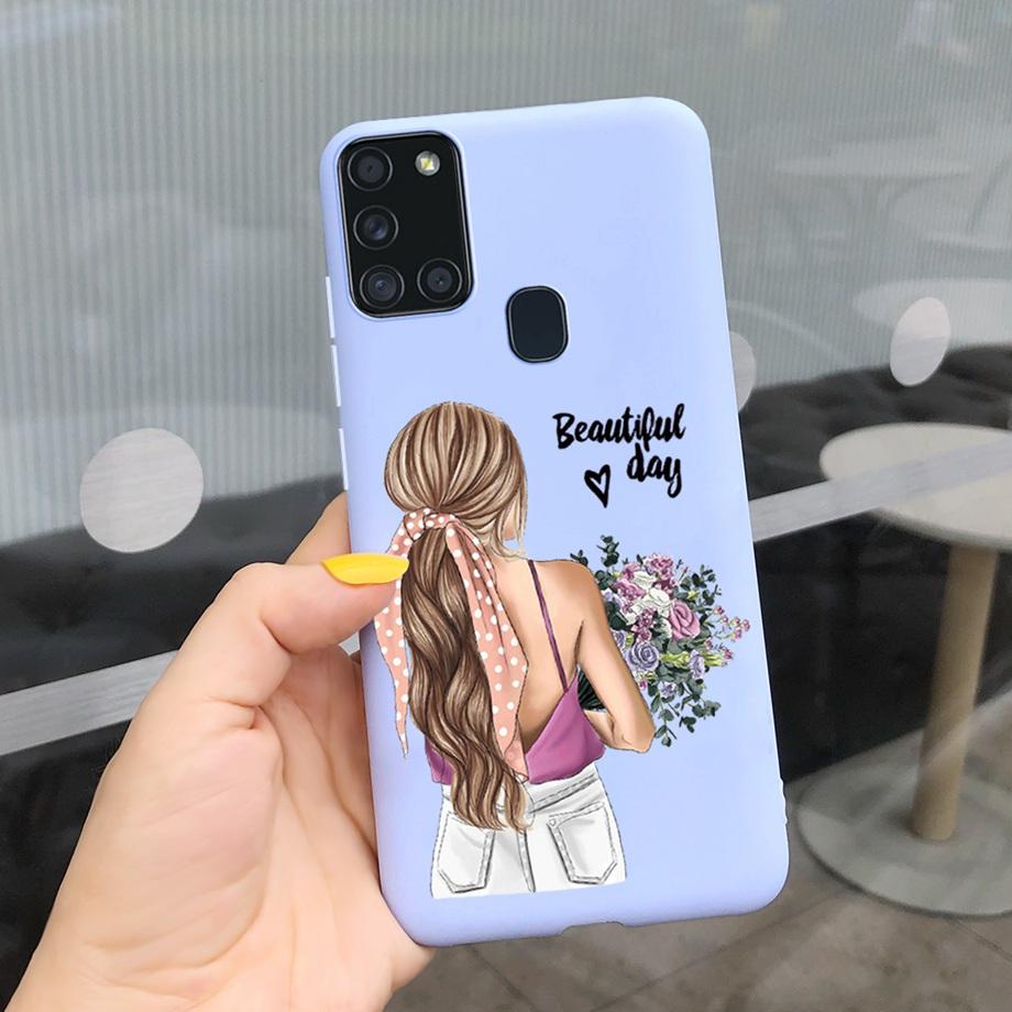 Sunflowers Daisy Shap-on Case For Samsung A21s Case Samsung Galaxy A21S A 21S A21 S A217F Cover Dustproof Silicone Bumper Coque