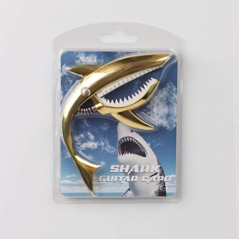 Guitar Capo Zinc Alloy Shark Shape Quick Release Anti Slip for Jam Session Home Practice Outdoor Guitar Performance