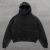 Y2K Streetwear Skull Print Hoodie Couples Vintage Harajuku Loose Fit Sweatshirt