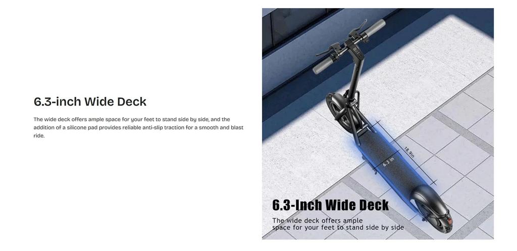 EMOKO A19 500W 12" Electric Scooter 35km/h 36V 15Ah Battery Smart APP Control Escooter for Adults New Model Escooter Range 50km