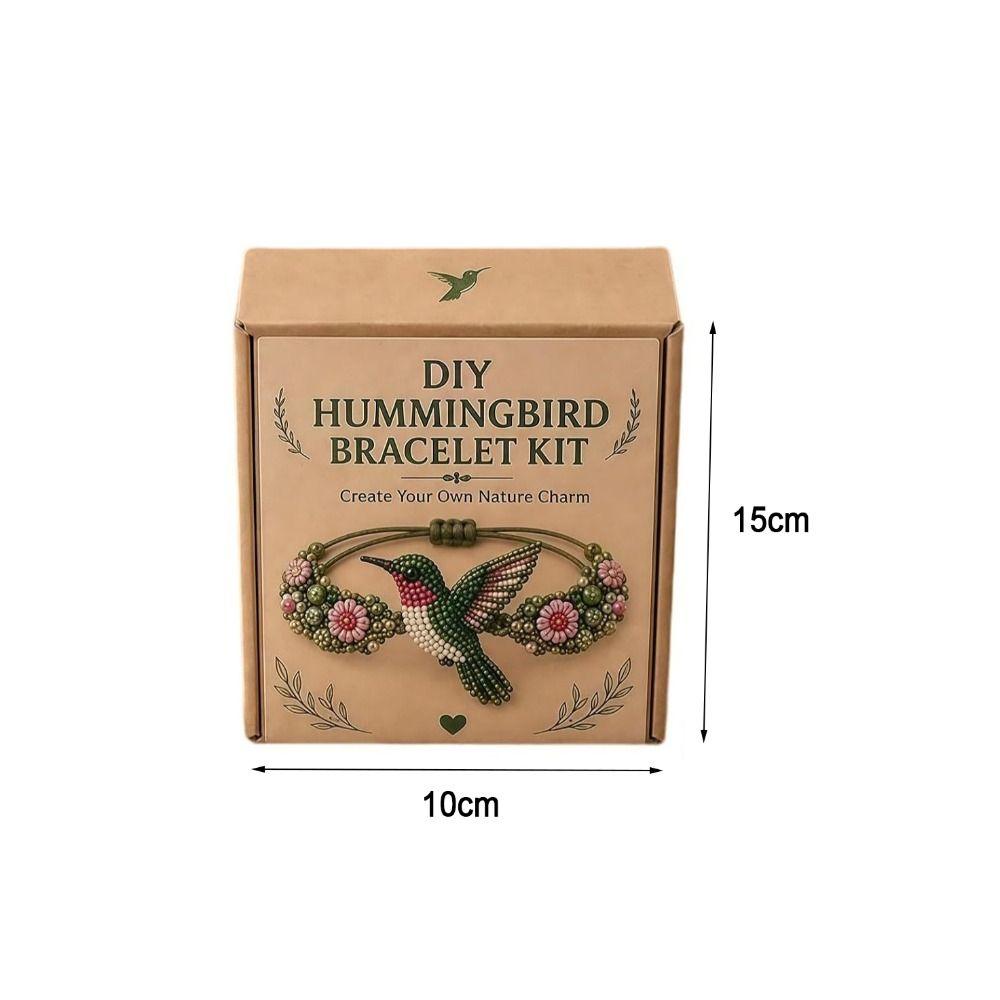 Hummingbird Design Beaded Bracelet Making Kit Full Set Handmade Bracelet Craft Set  Gift Giving