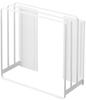 Yamazaki Magnetic Bathtub Lid X X Floating Can Also Store 5085 Easy-Dry Stand, Tower, White, Approx. W26.5 D10.3 H25cm, Tower, Storage, Shutter-Type