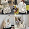 Pu Small Dog Shoulder Bag With Colorful Polka Dots For Daily Use And Casual Outings
