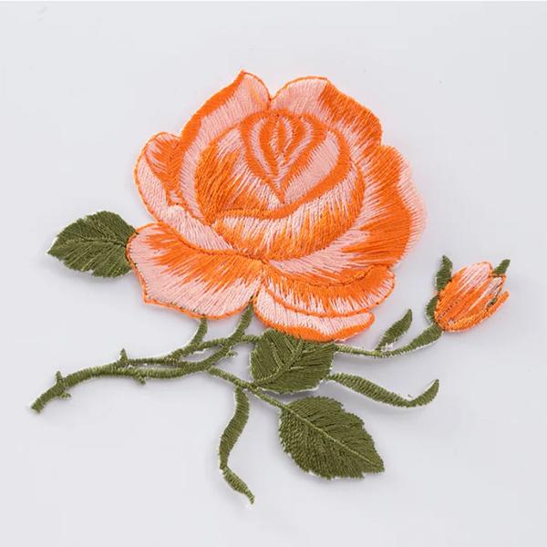 1 упаковка, аппликация в виде розы, нашивка в виде розы, вышивка лотоса, железная нашивка, аппликация, значок, тканевая наклейка, железная нашивка, швейные аксессуары