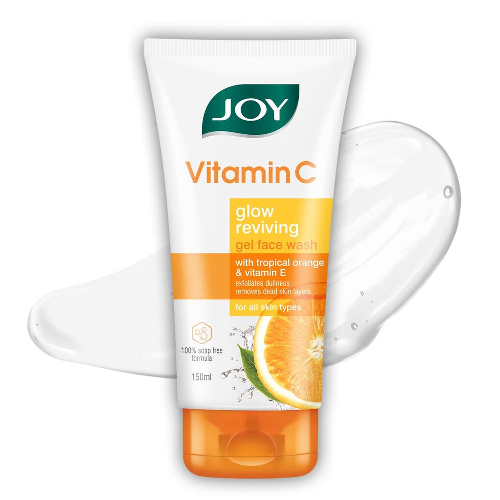 JOY Vitamin C Brightening Face Wash 150ml Pack of 1 For Glowing Skin And Blemish Reduction