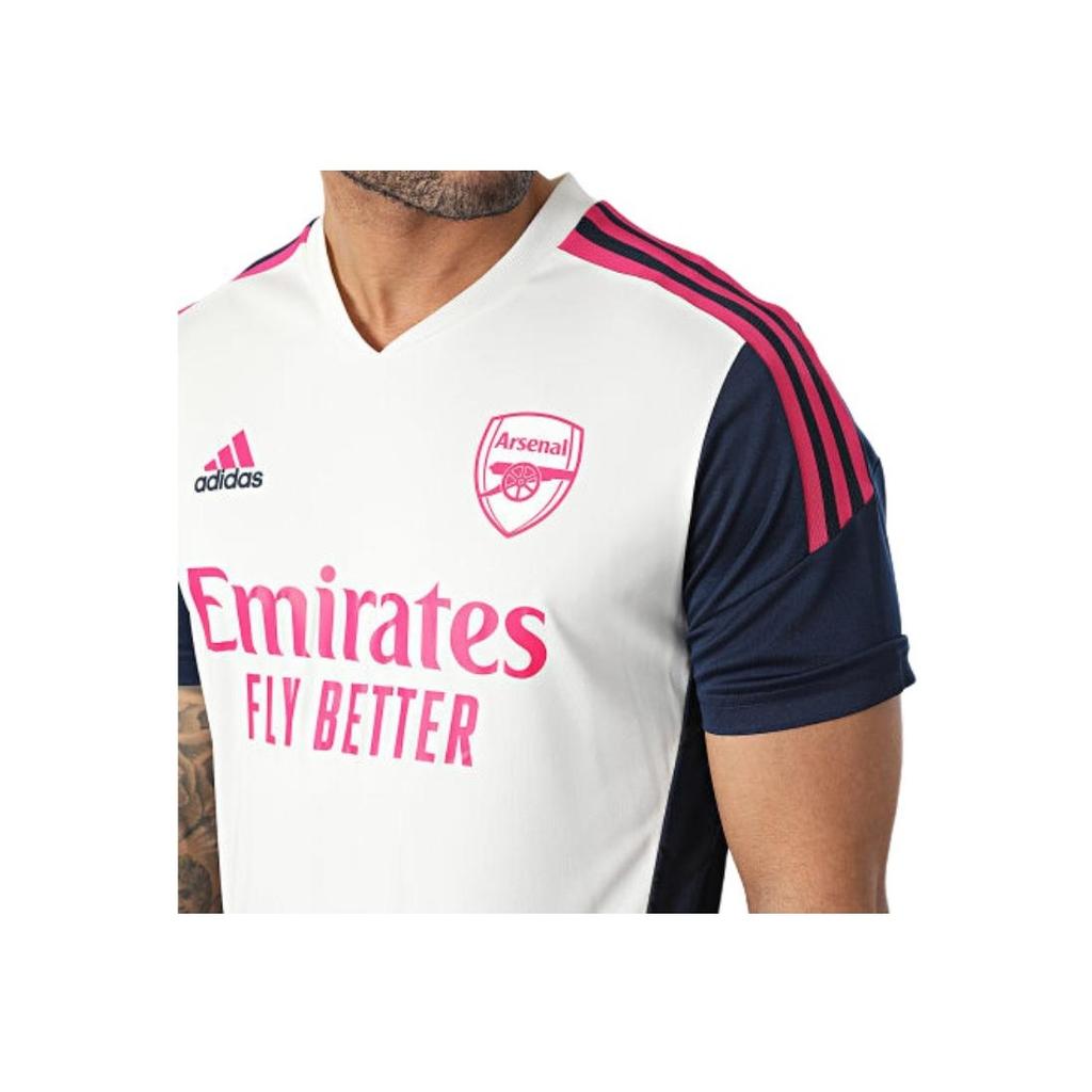Adidas Arsenal Condivo 22 Training Jersey Off White/Collegiate Navy Men Streetwear HT4436