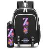 2Pcs/set Cartoon Backpack Large Capacity Bookbag With 750ml Water Bottler Laptop Student Boy Girl School Bag Travel Bag Kid Gift