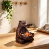Настольный органайзер для дома, 3D-печатный коричневый мишка, шкатулка для мелочей, держатель для ключей, блюдце, настольный аксессуар, для офиса, конфет, мелких предметов, милое животное