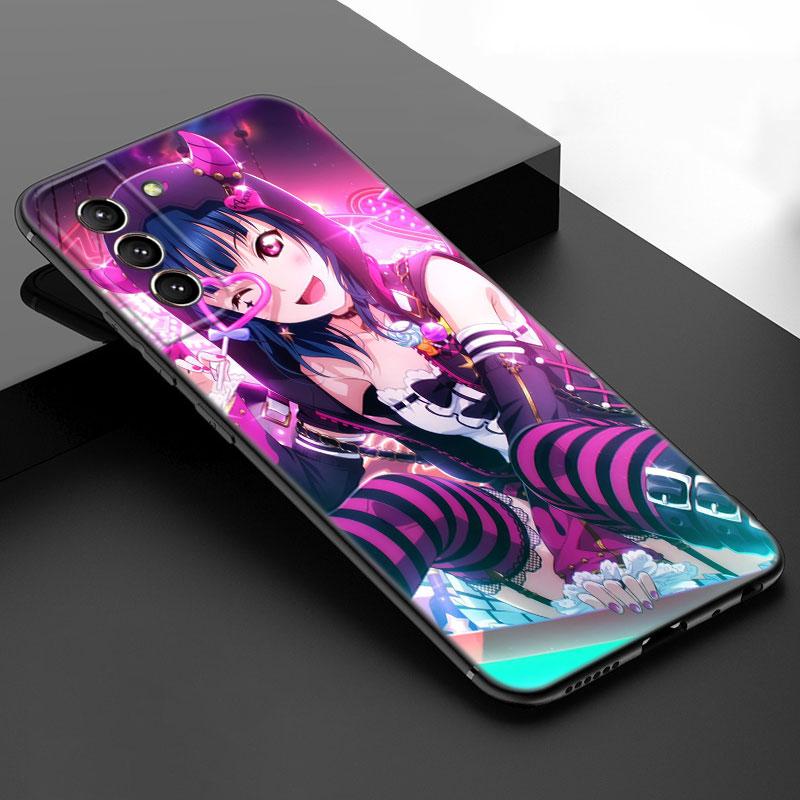 Game Project Sekai Black Silicone Phone Case For Samsung Galaxy S23 S21 S20 FE S24 S22 Ultra S10E S10 S9 S8 Plus