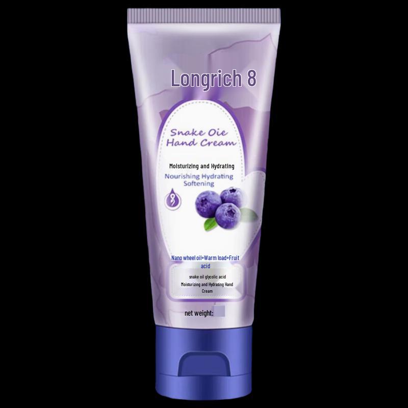 Longrich Blueberry Scented Hand Cream with Snake Oil & Fruit Acid (3x100g)
