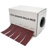 4 Roll Grits Sandpaper Dry Grinding Emery Sanding Belt Drawable Abrasive Paper Pack with Dispenser Cloth