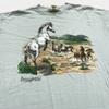 Винтажная футболка 90-х PENNSYLVANIA HORSE NATURE XL ковбойское искусство мягкая