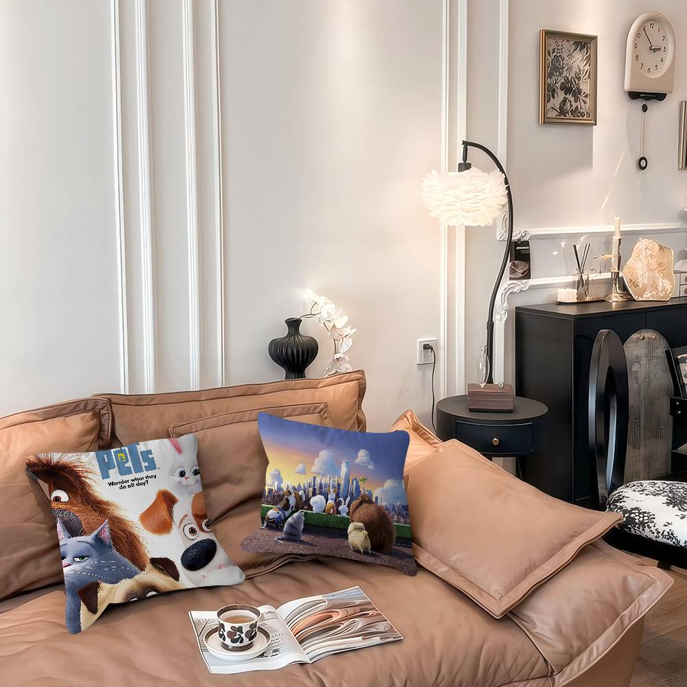 The S-Secret Life Of Pets Personalized Pillow Cover Kids Bedroom Wild Party Decor Pillowcase Kid Birthday Shower Gift