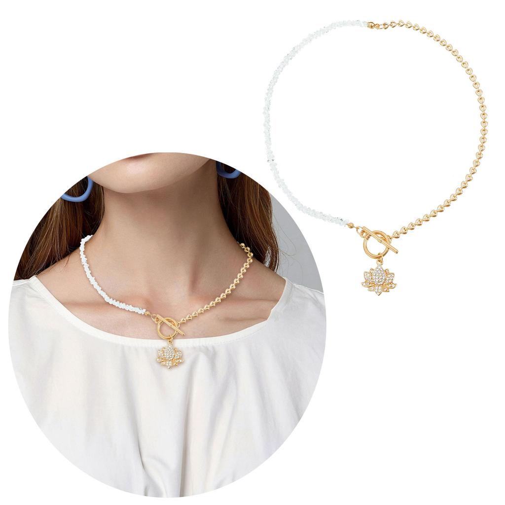 Элегантное темное концептуальное цветочное и хрустальное ожерелье с декоративными камнями Премиальная сплавная ключичная цепочка для универсальной моды