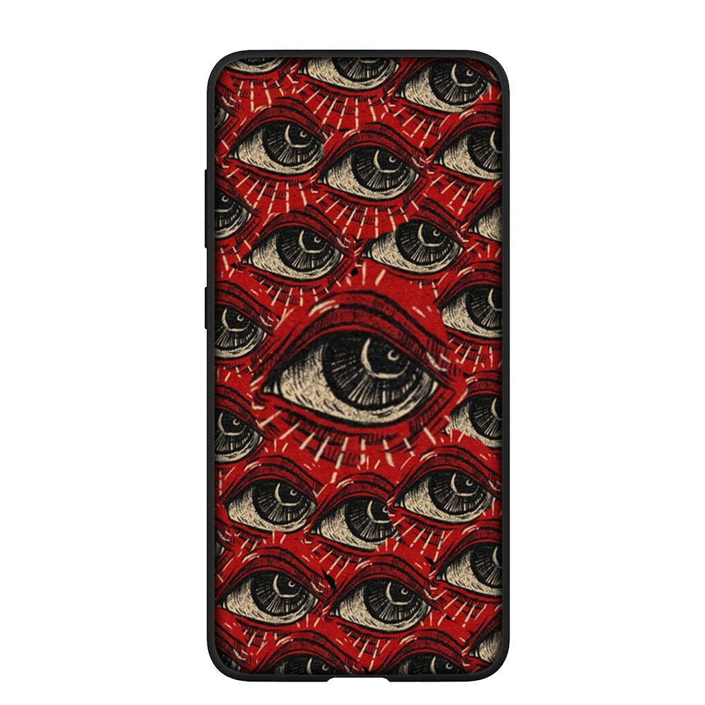 Чехол для телефона для Samsung Galaxy S25 S23 S22 S24 Ultra FE S8 A05 A06 A15 A16 A36 A37 A35 A54 A24 A55 A56 A57 A25 A26 A53 A17 Жуткое Страшное Лицо Глаза Чехол