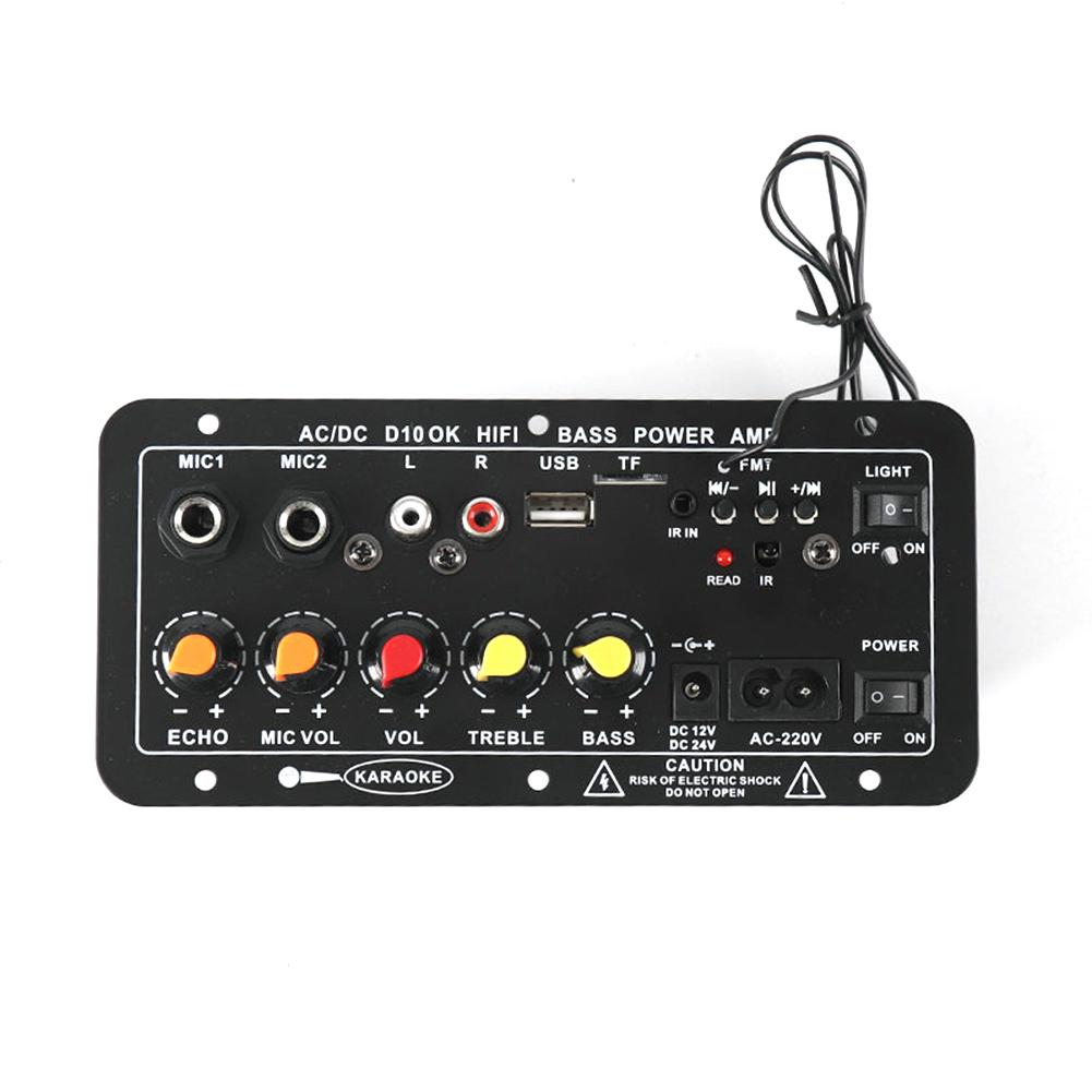 D10 12 В 24 В Bluetooth-совместимый цифровой усилитель мощности сабвуфера