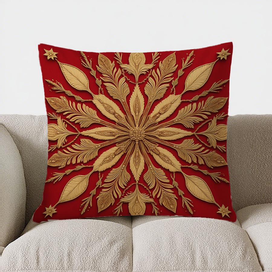 Домашний Декор Рождественский Дом Со Снежинками Наволочка Чехол Для Подушки Узор Чехол Для Подушки Подходит Для Дивана Спальни Автомобиля