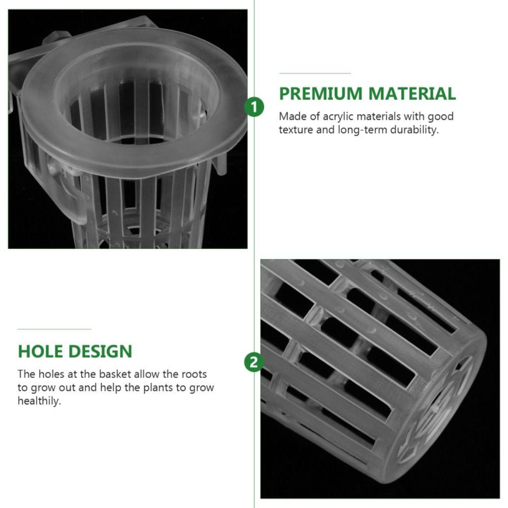 2 шт. Подвесной гидропонный стакан для посадки, регулируемая корзина для посадки в аквариум, гидропонная поддержка