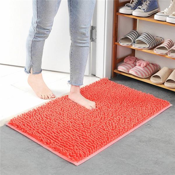 Thicken Chenille Bath Mat Non-slip Bathroom Rugs Door Absorbent Pad Mat Shaggy Mats Rug for Entrance Sofa Pet Carpet