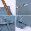 Solid Color Kitchen Apron with Dual Pockets Waterproof Oil-proof Adjustable Breathable Men Women Chef Cooking Baking Bib Apron