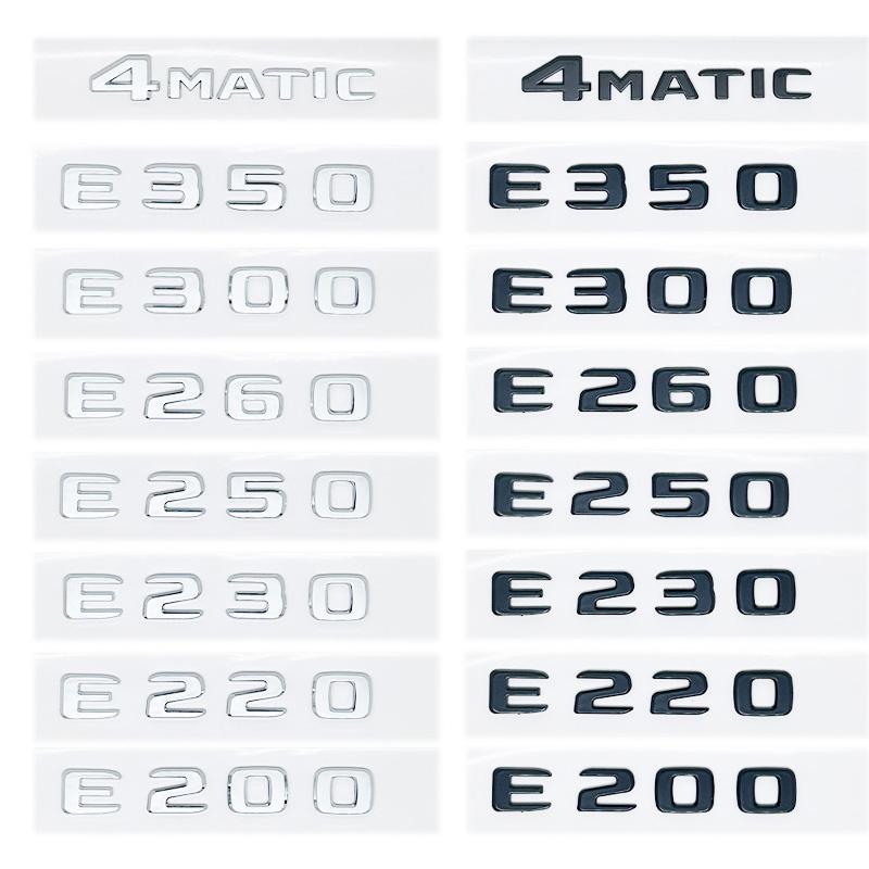 E200 E260 E300 E400 E220d E350e E300de 4Matic ABS Эмблема для Mercedes Benz W213 Наклейка Логотип на багажник автомобиля наклейка на машину VU6