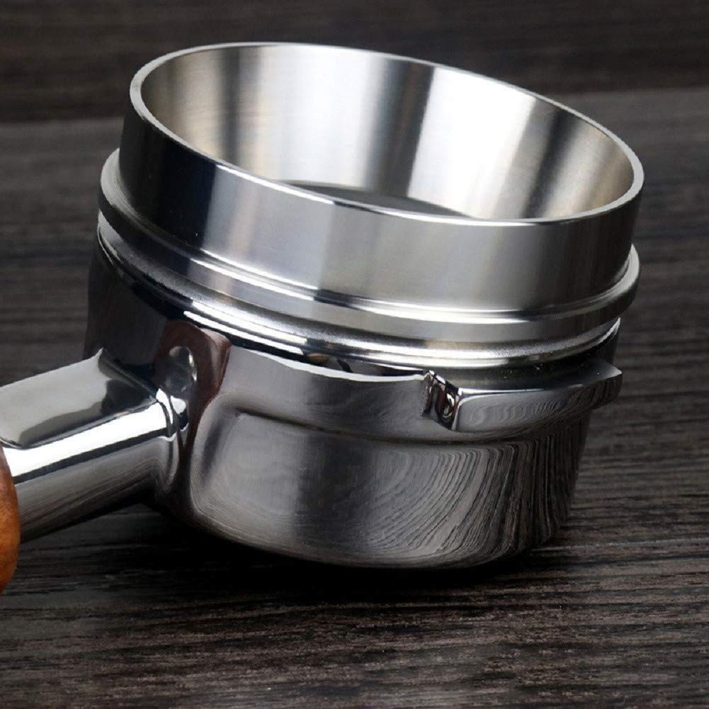 Coffee Dosing Espresso Dosing Coffee Replacement Coffee Dosing Stainless Steel Espresso Machine Accessory Ring, Funnel, Ring, (Silver-53mm)
