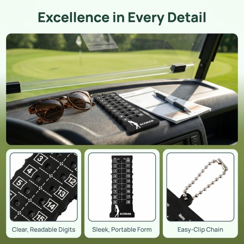 Strip Type Golf Scoreboard 18 Holes Golf Stroke Counter Scoreboard Golf Scorer Golf Players