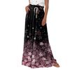Women's Palazzo Pants Boho Floral Wide Leg Trousers Summer Beach High Waisted Flowy Pants With Pockets