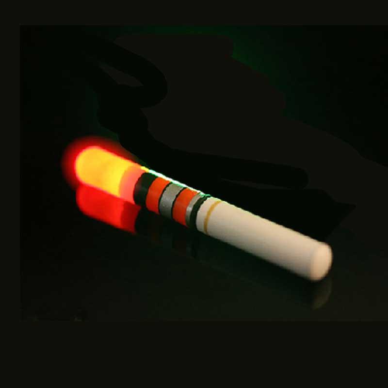 Электронный светящийся плавающий светодиодный поплавок на батарейках для темной воды ночной рыбалки светящаяся палка