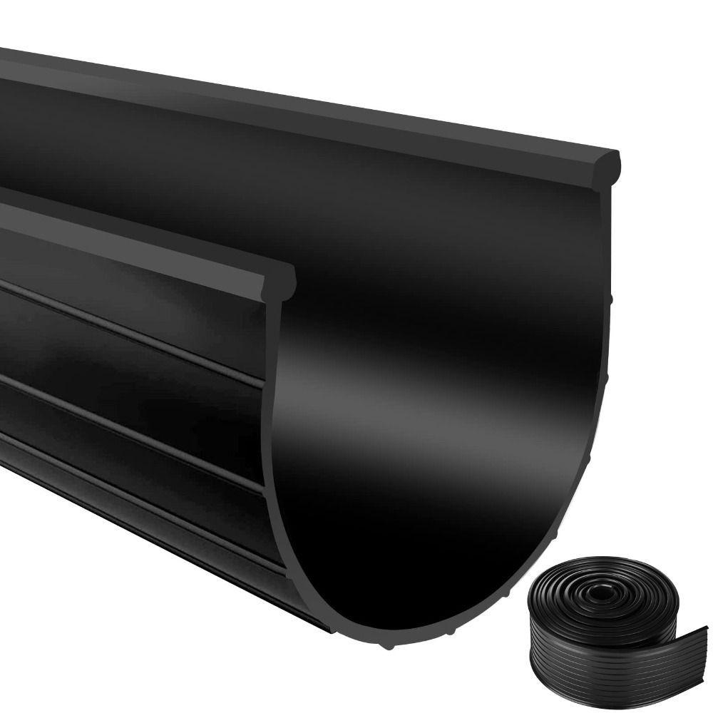 Высококачественная уплотнительная полоса для нижней части гаражных ворот, U-образной формы, износостойкая, не деформирующаяся, с Т-образными концами, резиновая, 5 м, сменная уплотнительная полоса