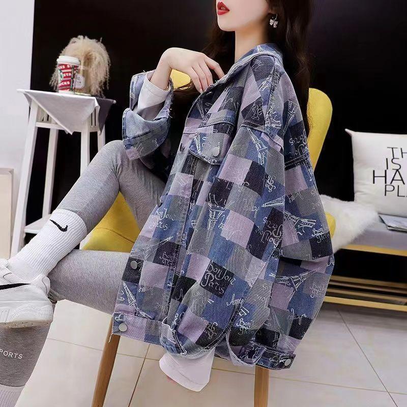 Женская джинсовая куртка 2025 года, модный весенний топ, шикарный элегантный трендовый дизайн, свободный кардиган, темпераментная рубашка, повседневное пальто, уличная одежда