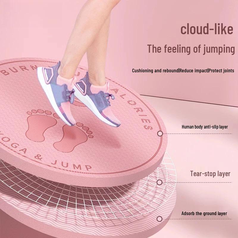 Бесшумная нескользящая амортизирующая беспроводная скакалка и коврик для йоги