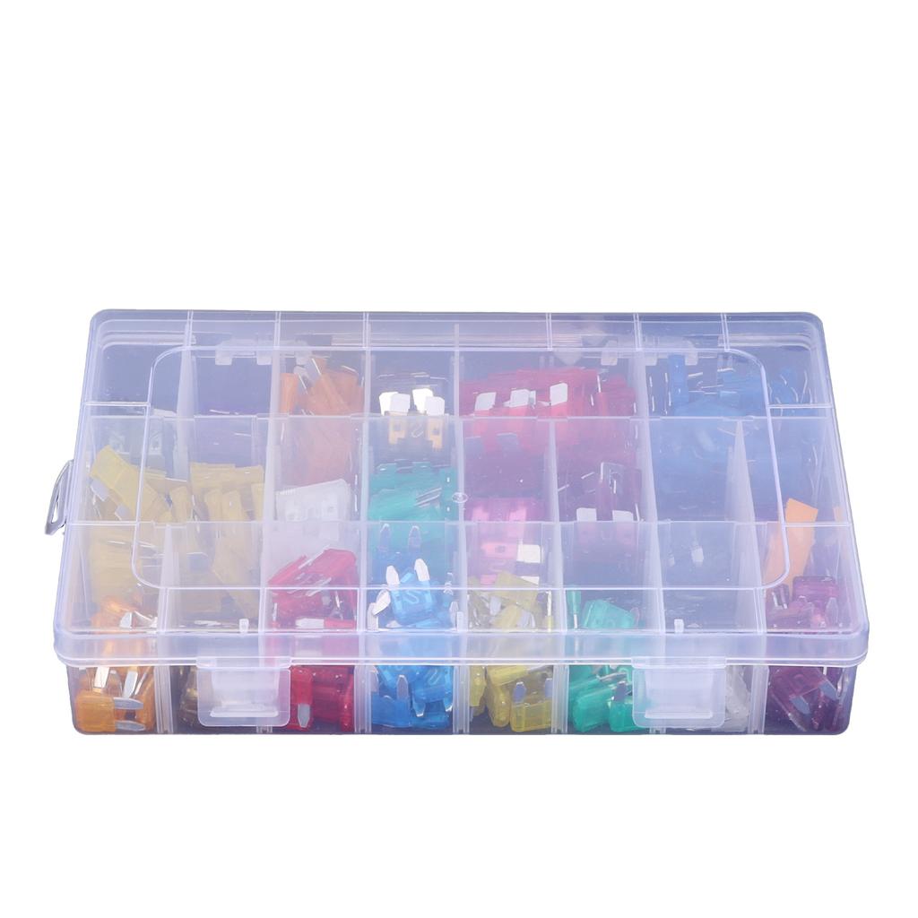 300pcs Blade Fuse Assortment Small Medium with Puller 2 3 5  7.5 10 15 20 25 30 35 40AMP for Car Boat Truck