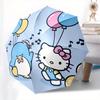 Penguin, Hello Kitty Automatic Opening and Closing Parasol Compact Travel Umbrella with 8 Ribs for Women and Men Ideal Birthday/Christmas Gi