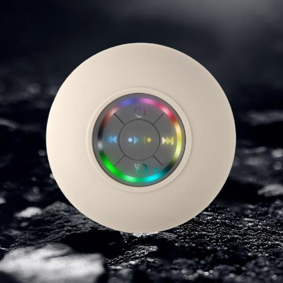 Yousheng Bluetooth-совместимая душевая колонка со светодиодной подсветкой, стабильное соединение, IPX4 водонепроницаемая, портативная беспроводная стереоколонка, музыка