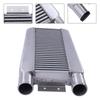 Universal Intercooler Aluminum Upgrade 6.35in Inlet Outlet High Efficiency Front Mount for All Cars Turbocharger