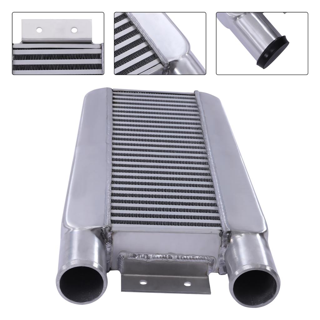 Universal Intercooler Aluminum Upgrade 6.35in Inlet Outlet High Efficiency Front Mount for All Cars Turbocharger