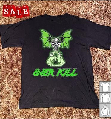 Новая футболка унисекс с принтом Overkill, Подарок для фанатов, Все размеры, MD489