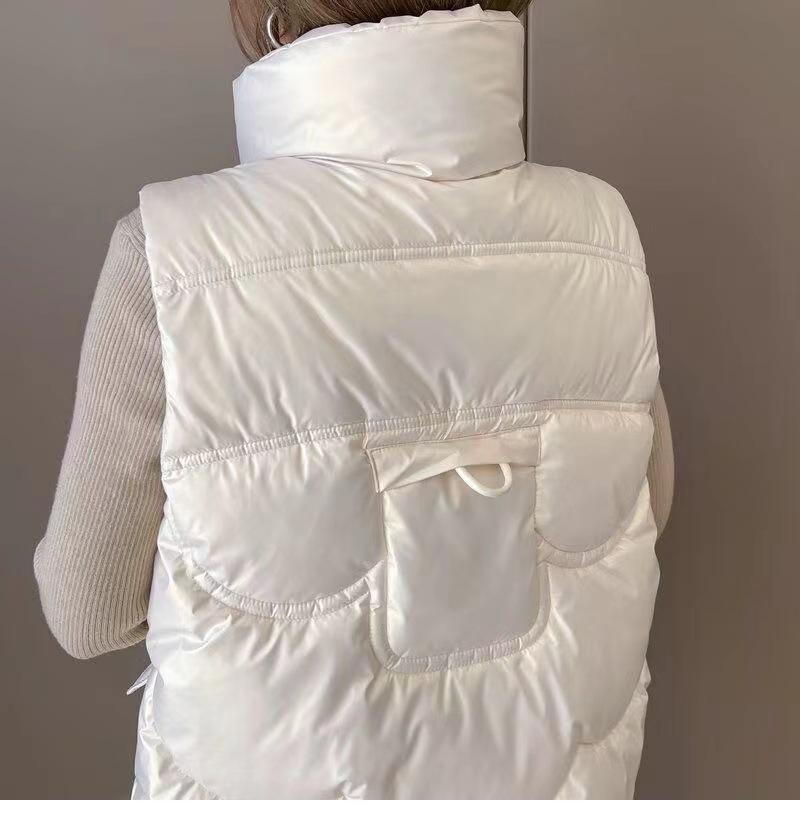 Женский стильный пуховый жилет Осень/Зима 2024 - Не требующий стирки, Защищающий от холода, Модный жилет.