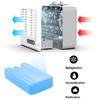 3-Speed Portable Mini Air Conditioner USB Cooling Fan Silent Fast Cool Fan Home Office Rechargeable Mini Desktop Fan Cooler Grey