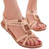 Woman Sandals Shoes 2024 Summer Gladiator Beads Slip On Lady Beach Low Heel Chaussure Femme