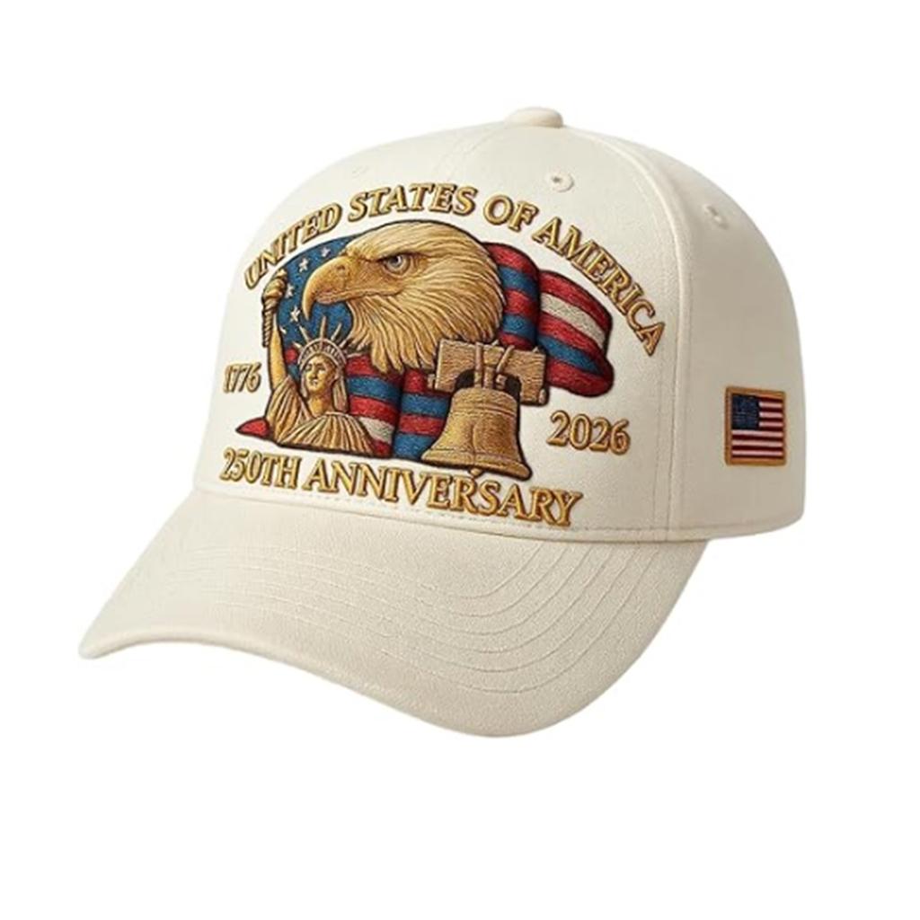 Unisex US 250th Anniversary Baseball Caps Trendy Casual Retro Washed Cap Comfortable Outdoor Sunhats Sports Hat for Men Women