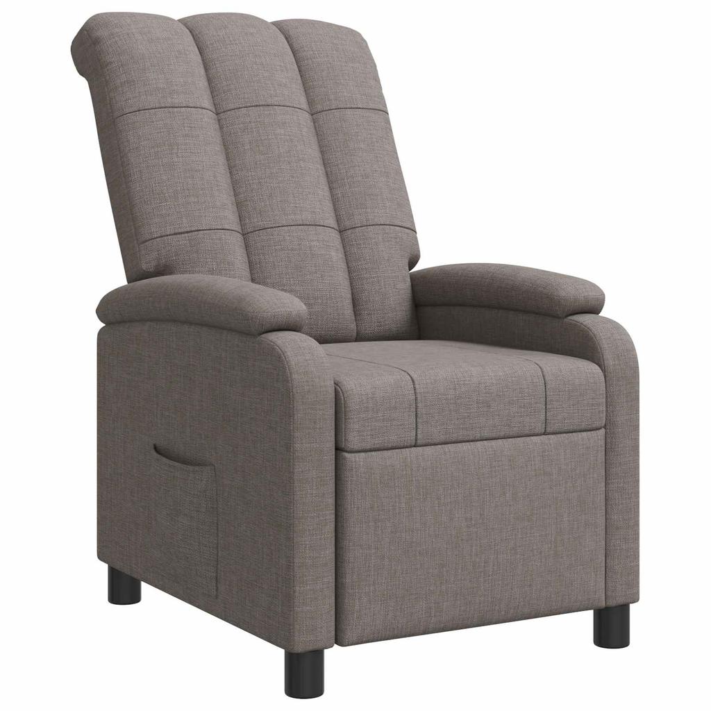 Recliner Taupe Fabric