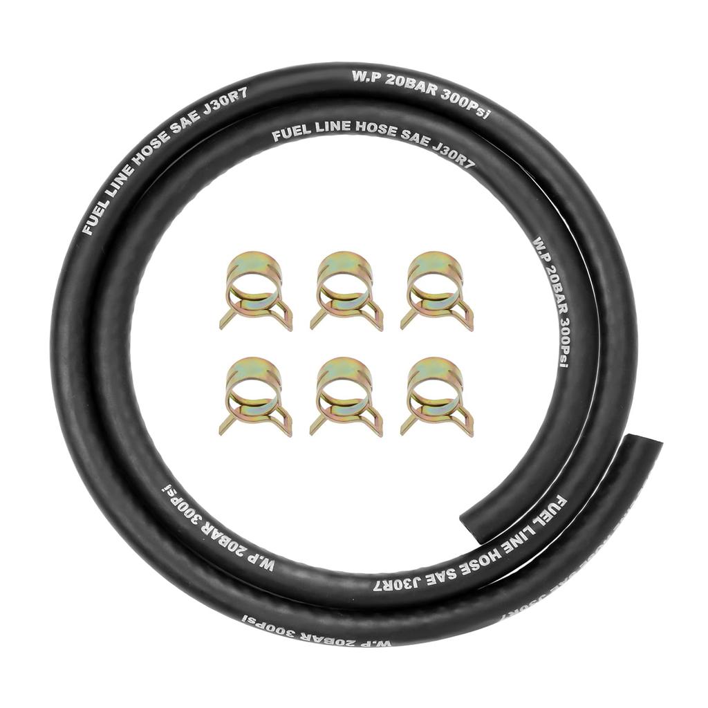Shineyoo Топливный шланг, Бензиновый шланг, Внутренний диаметр 0,2 дюйма (5 мм), Толщина стенки 0.14