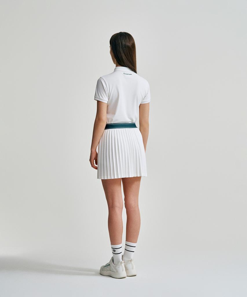 SERGIO TACCHINI W Летающая юбка-плиссе с мелкой складкой (белый)