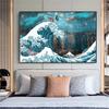 Japan Style Great Wave Kanagawa Surfing Canvas Painting Poster Classical Pictures Prints Katsushika Hokusai Painter Home Decor