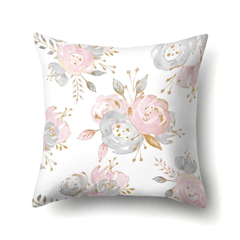 Polyester Pillowcase Automobile Decoration Home Printed Pillowcase Car Cushion Cover Bedside Pillowcase